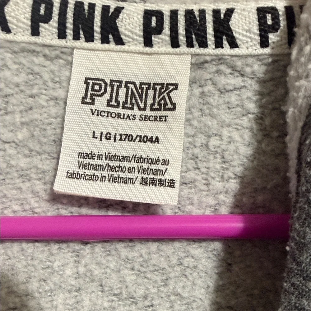 Victoria's Secret Gray Hoodie Sweater - Picture 2 of 2